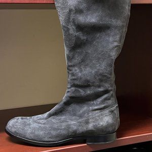 Jill Sander Suede Knee high boots